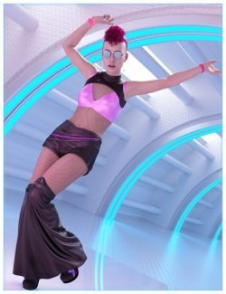 dForce Rave Party Outfit for Genesis 8 Female(s)