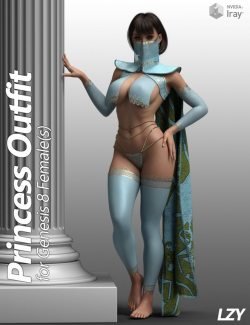 Princess Outfit for Genesis 8 Female