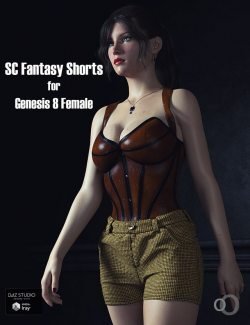 SC Solo Fantasy Shorts for Genesis 8 female