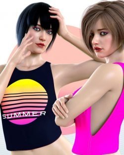 dForce Summer Top for Genesis 8 Female