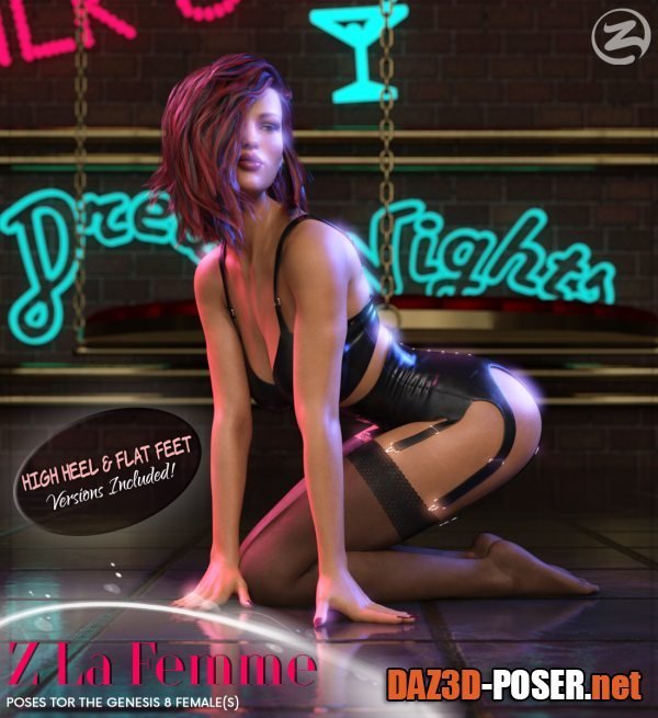 Dawnload Z La Femme – Poses for the Genesis 8 Females for free