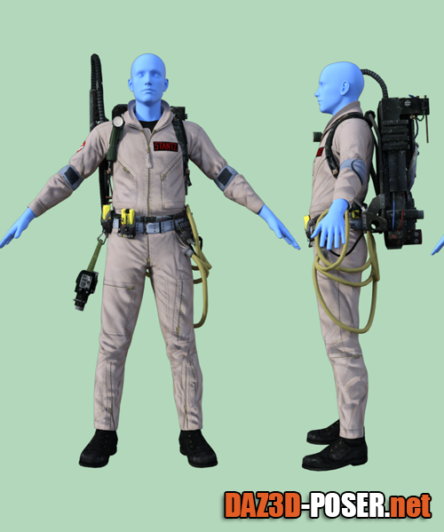 Dawnload Ghostbusters Outfit For Genesis 8 Male for free