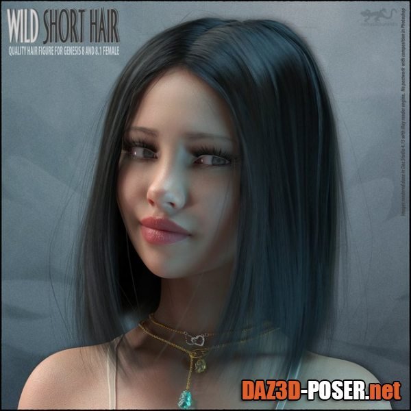 Dawnload Wild Short Hair for Genesis 8 and 8.1 for free