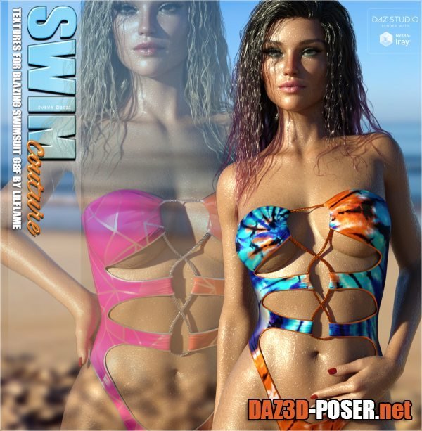 Dawnload SWIM Couture Textures for Blazing Swimsuit G8F for free