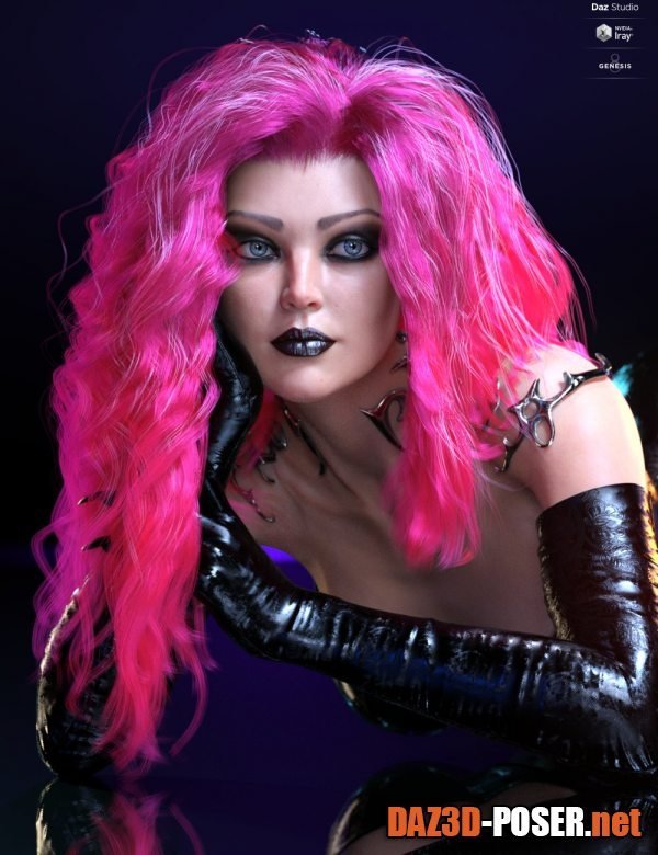 Dawnload dForce Sanzu Hair for Genesis 8 Females for free