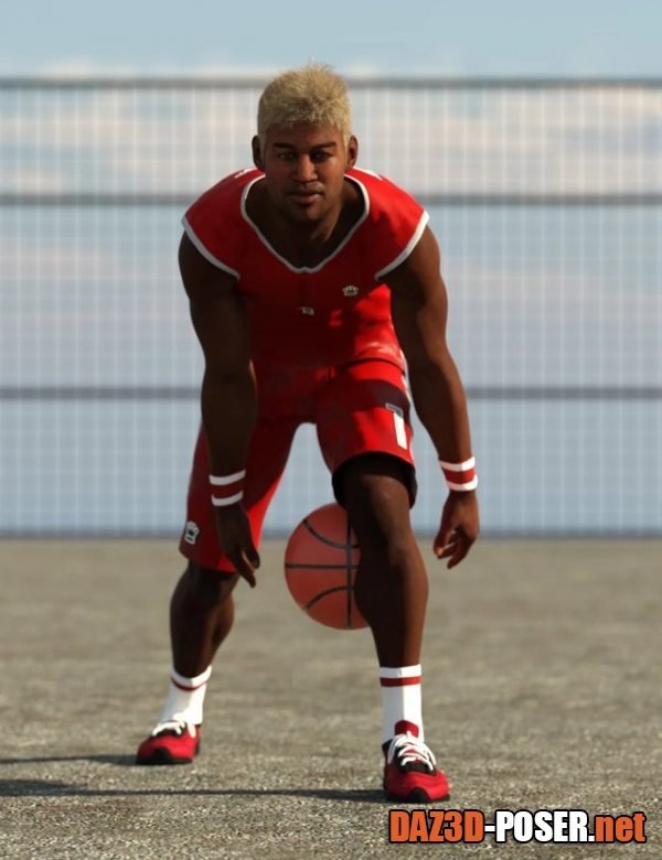 Dawnload Basketball Poses for Genesis 8 and 8.1 Male for free