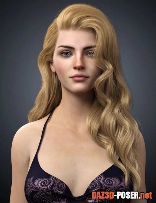 Dawnload Ethel Hair for Genesis 8 and 8.1 Female for free