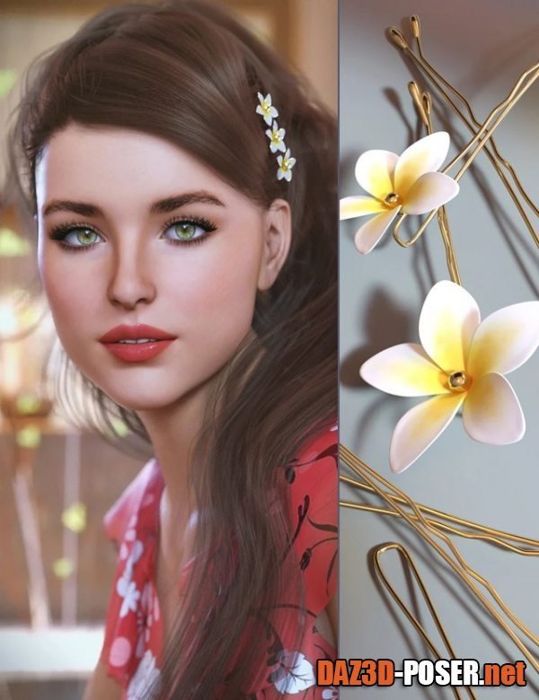 Dawnload Jasmine for Genesis 8 and Jasmine Bobby Pin for free