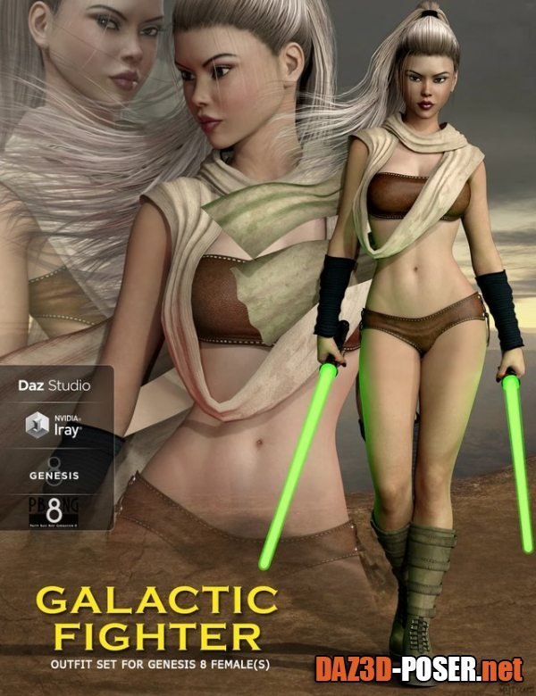 Dawnload Galactic Fighter Outfit Set for Genesis 8 Female(s) for free