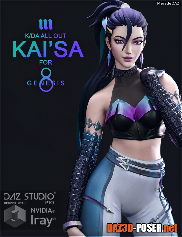 Dawnload Kai’Sa KDA ALL OUT for Genesis 8 and 8.1 Female for free