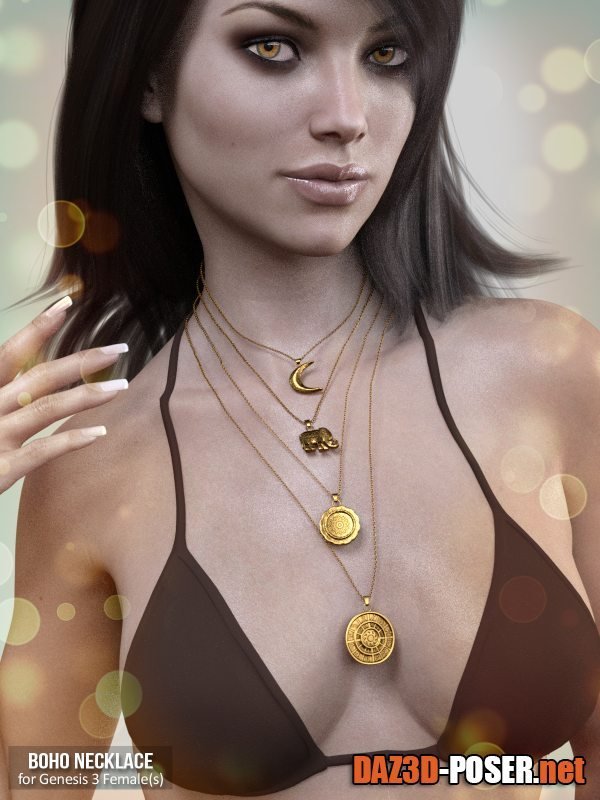 Dawnload X-Fashion Boho Necklace for Genesis 3 Female(s) for free