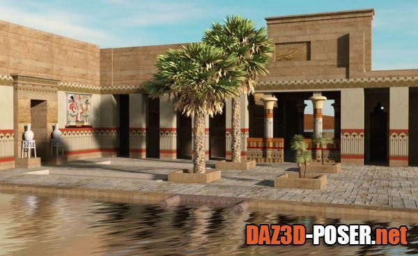Dawnload Akhenaten’s Palace 3D Model for free