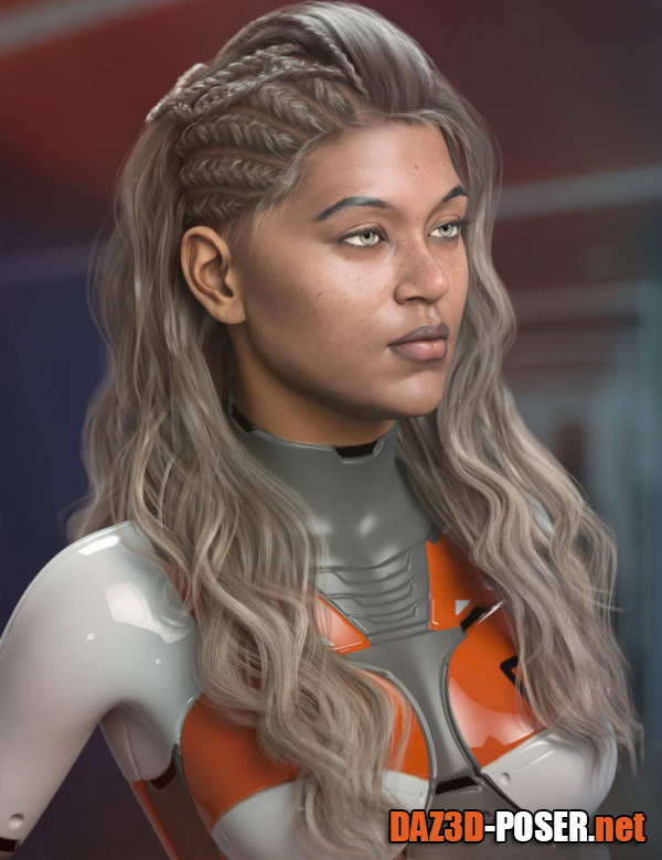 Dawnload Neona Hair for Genesis 3, 8, and 8.1 Females for free