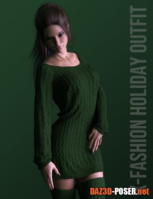 Dawnload X-Fashion Holiday Outfit for Genesis 8 Females for free
