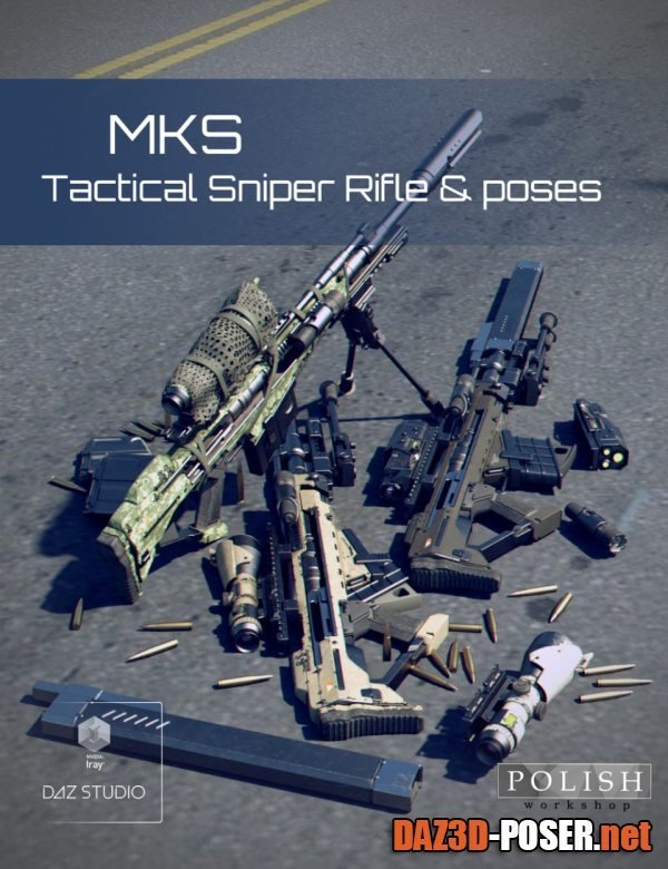 Dawnload MKS Tactical Sniper Rifle and Poses for free