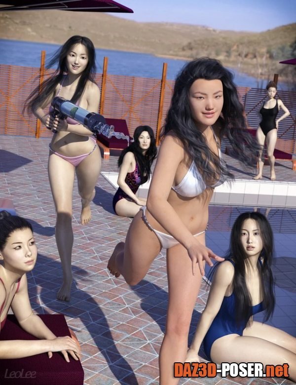 Dawnload Chinese Face and Body Shapes for Genesis 3 and 8 Female for free