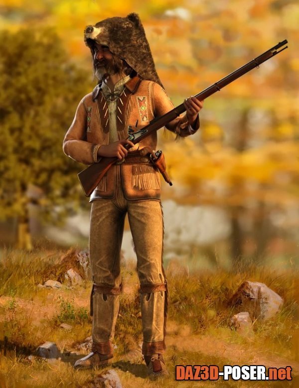 Dawnload dForce Mountain Trapper Outfit for Genesis 8 Male for free