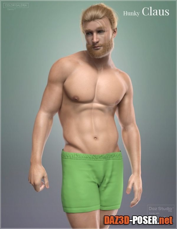 Dawnload Hunky Claus for Genesis 8 Male for free
