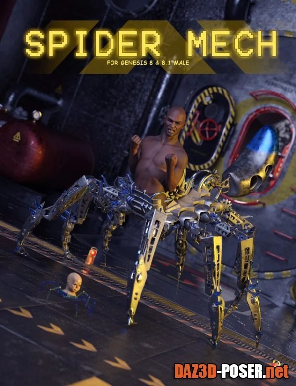 Dawnload Spider Mech for Genesis 8 and 8.1 Male for free