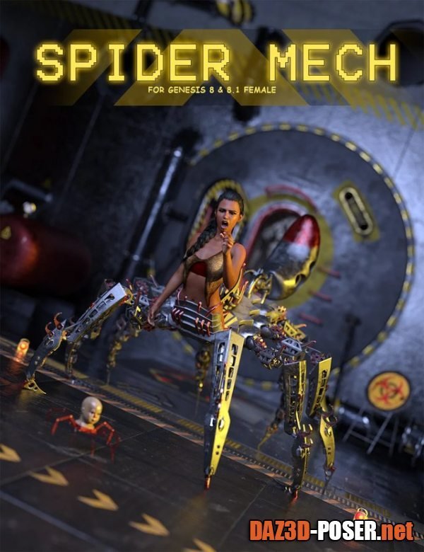 Dawnload Spider Mech for Genesis 8 and 8.1 Female for free