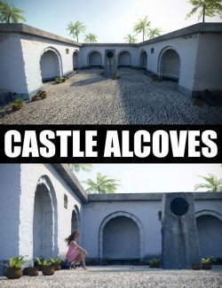 Castle Alcoves - Photo Scanned Scene