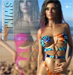 SWIM Couture Textures for Blazing Swimsuit G8F