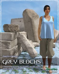 Photo Props: Grey Blocks