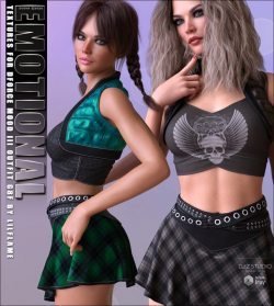 Emotional Textures for dForce Mood III Outfit G8F