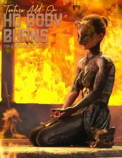 HD Body Burns Add-On for Genesis 8 and 8.1 Females