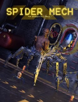Spider Mech for Genesis 8 and 8.1 Male