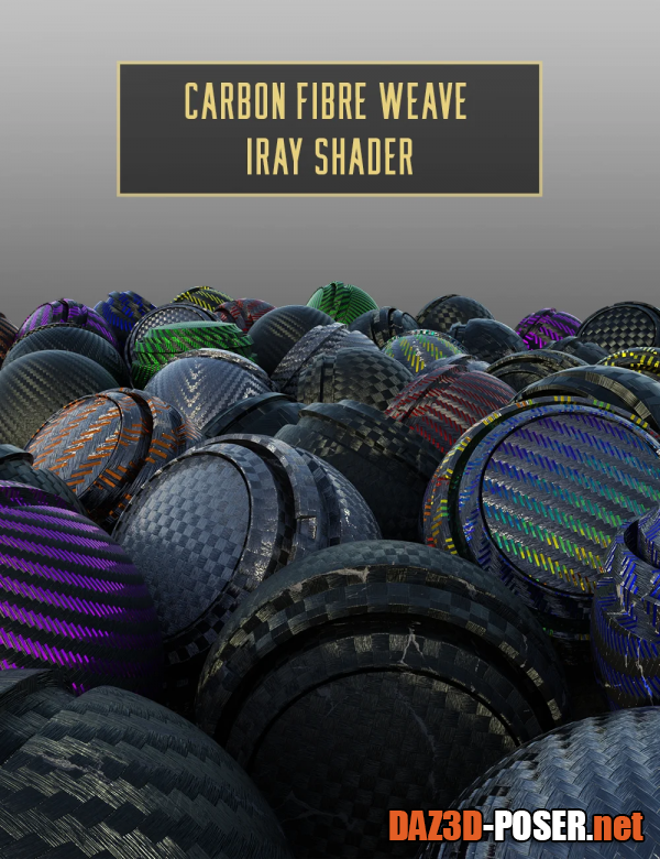 Dawnload Carbon Fibre Weave Iray Shader for free