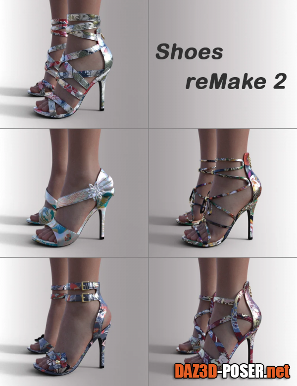 Dawnload Shoes ReMake 2 for Genesis 8.1 Females for free