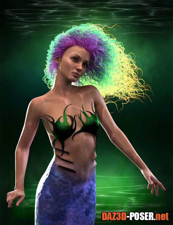 Dawnload Selkie Hair for Genesis 8 with dForce for free