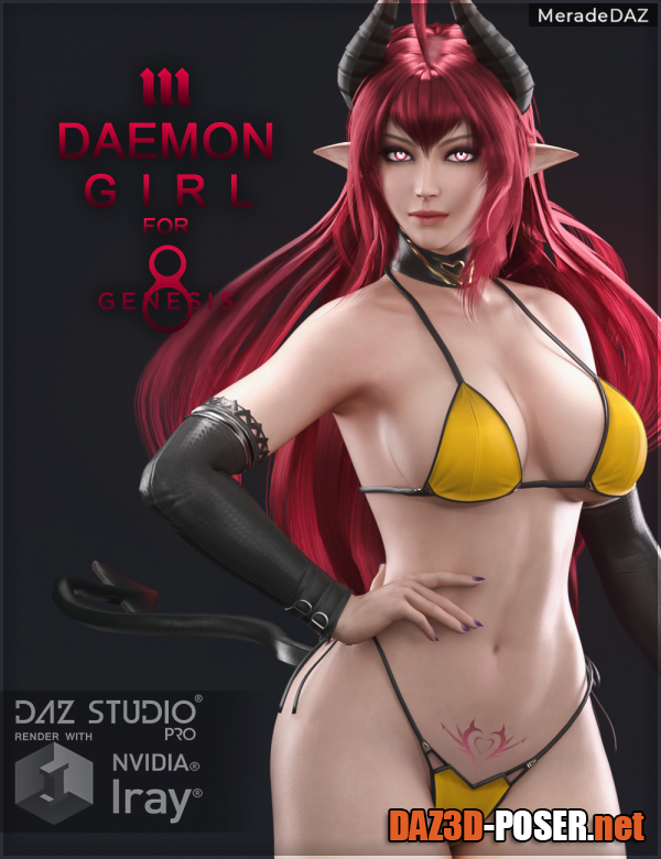 Dawnload Daemon Girl for Genesis 8 and 8.1 Female for free