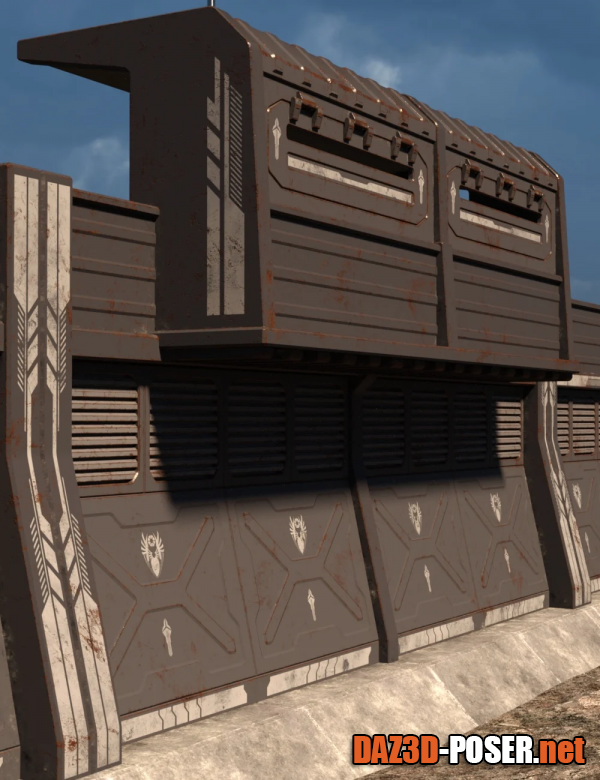 Dawnload Sci-Fi Perimeter Walls for free