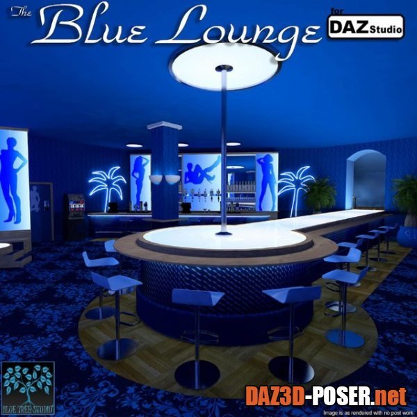 Dawnload The Blue Lounge for Daz for free