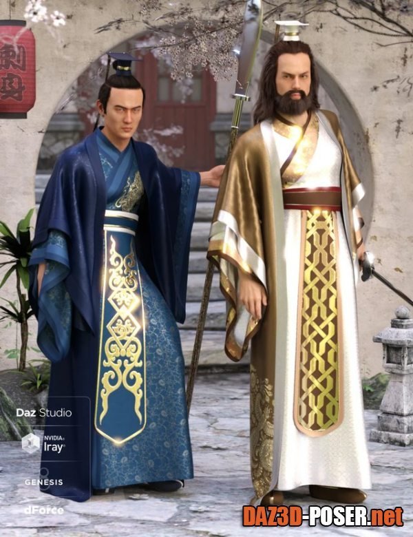 Dawnload dForce Hanfu Outfit Textures for free
