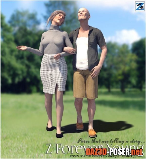 Dawnload Z Forever Young - Poses for the Genesis 3 Male & Female for free