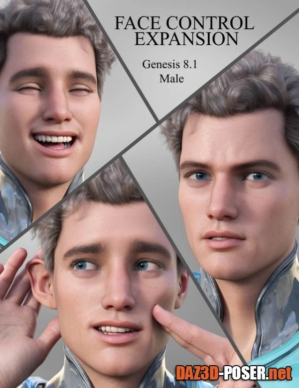 Dawnload Face Control Expansion for Genesis 8.1 Male for free