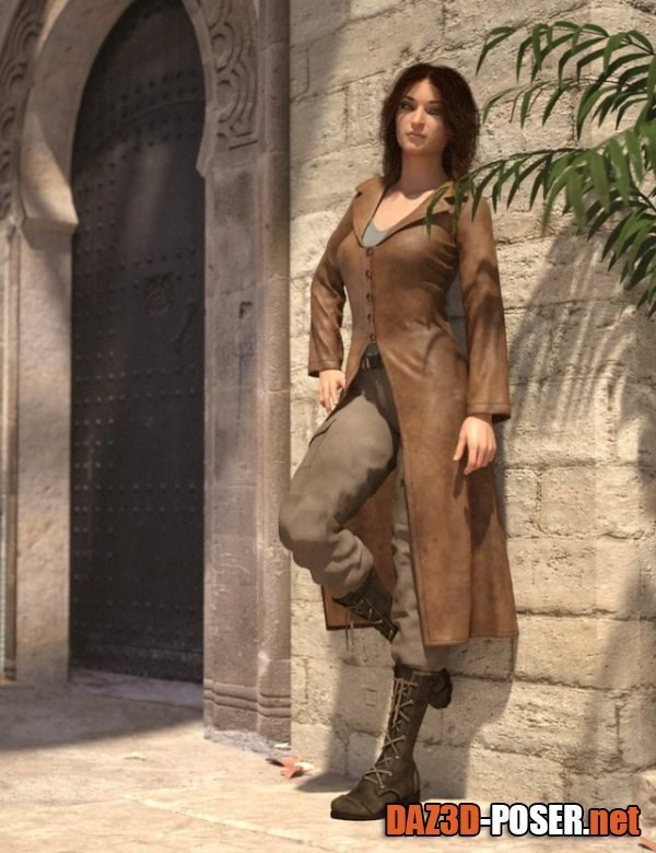 Dawnload Adventure Hunter Outfit for Genesis 8 and 8.1 Females for free