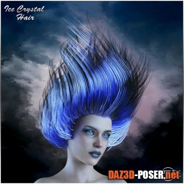 Dawnload Prae-Ice Crystal Hair for G8 Daz for free