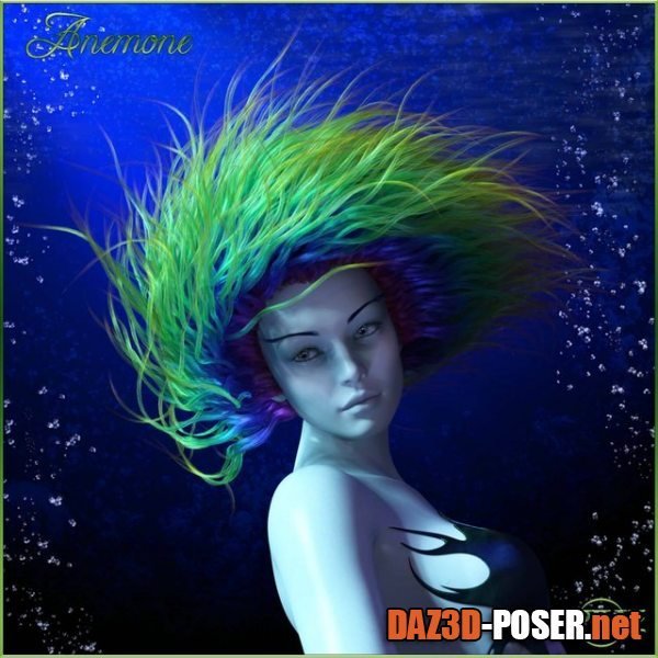 Dawnload Prae-Anemone Hair For G8 Daz for free