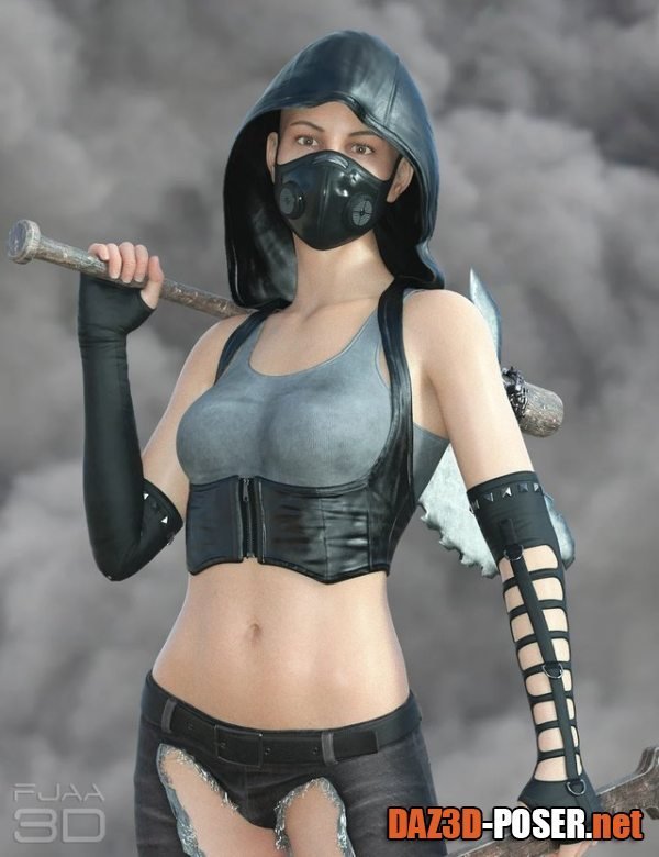 Dawnload dForce Post Apocalyptic Outfit for Genesis 8 Females for free