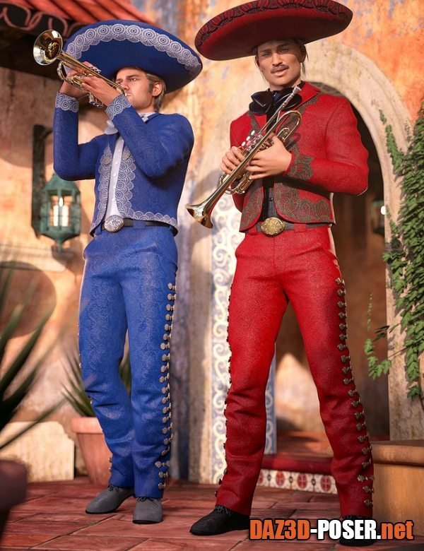 Dawnload Mariachi Male Outfit Textures for free