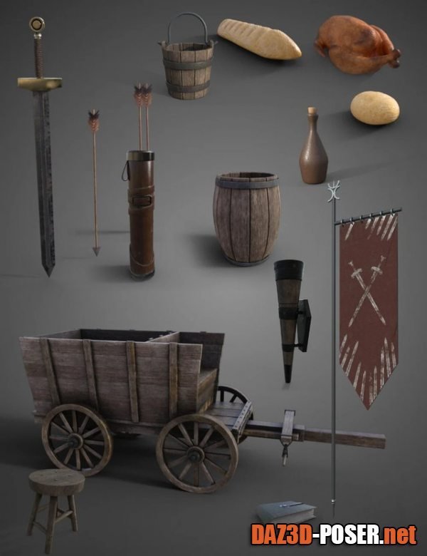 Dawnload FG Medieval Props for free
