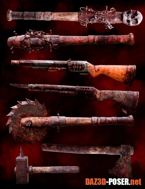Dawnload Zombie Weapons Set for free