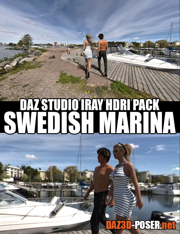Dawnload Swedish Marina - DAZ Studio Iray HDRI Pack for free