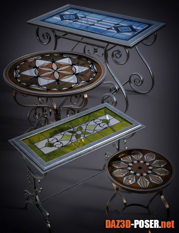 Dawnload B.E.T.T.Y. Stained Glass Tables for free