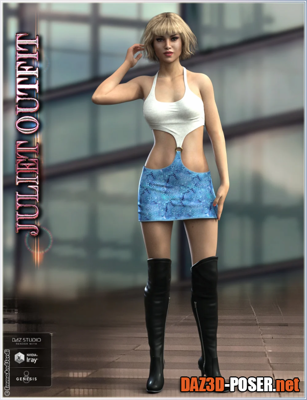 Dawnload Juliet Outfit for Genesis 8 Female(s) for free