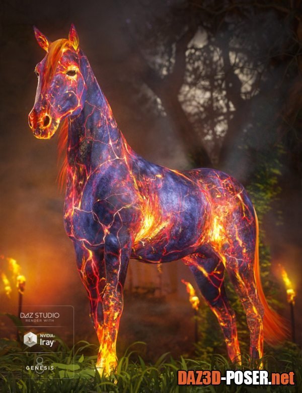 Dawnload Ember Horse Texture for Daz Horse 2 for free